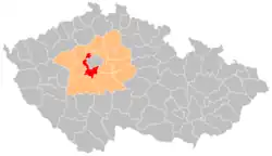 Okres Praha-západ na mapě