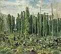Na chmelnici, 1919, olej na plátně