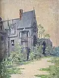 Hôtel de Cluny v Paříži, olej na plátně