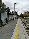 Pohled na nástupiště ve směru Olomouc-Nová Ulice