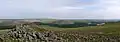Krajinné panorama, pohled k městu Plymouth
