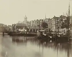 Damrak, Korenbeurs, asi 1860