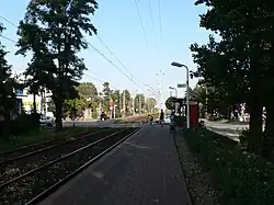 Pohled na zastávku