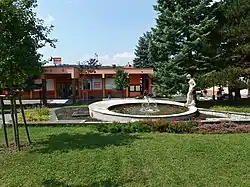 Kašna na návsi, symbol Záhorského skupinového vodovodu