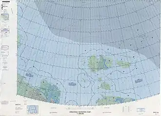 Mapa De Longových ostrovů sestavená roku 1968