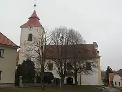 Severní fasáda kostela