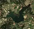 Přehrada ze satelitu Sentinel 2 (2021)