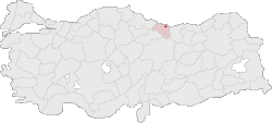 Ordu na mapě