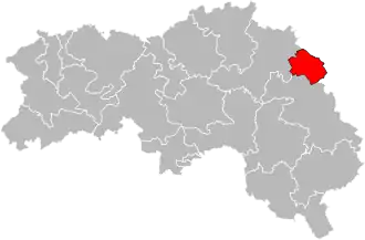 Kanton na mapě departementu Orne