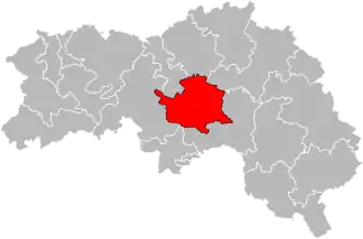 Kanton na mapě departementu Orne