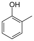 Strukturní vzorec o-kresolu
