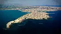 Pohled na syrakuský ostrov – isola di Ortigia