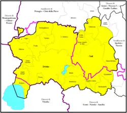 Diecéze Orvieto-Todi na mapě
