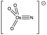 [OsNO3]−, izoelektronický s oxidem osmičelým