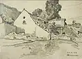 Oskar Fiala Ostrovec (kresba, 1909)