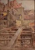 Oskar Fiala Zbraslav (akvarel, 1909)