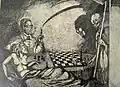 Vítězství lékaře nad smrtí, lept/papír (1931)