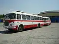 Ostravský linkový autobus Škoda 706 RTO KAR s vlečným vozem Jelcz PO-1E