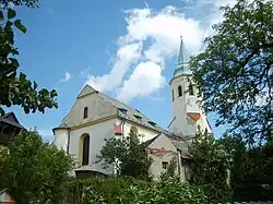 Ostrov nad Ohří, kostel na náměstí.JPG