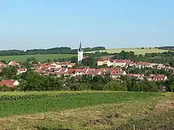 Ostrožská Lhota – pohled od severu
