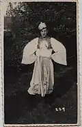 Otakar Janůj v blíže neurčeném kroji na Sokolských hodech v Napajedlích, 24. srpna 1934
