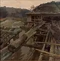 Otakar Lebeda Stará pila v Bechyni (1899)