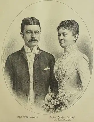 Otto Serényi a Josefina Berchtoldová z Uherčic (1887)