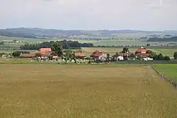 Vesnice z Rozhledny Pod lesem