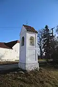 Overview of column shrines in Velký Újezd, Kojatice, Třebíč District.jpg
