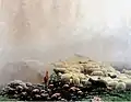 Ovce v mlze (kolem 1900)