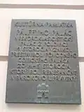 Informační deska na Pálffyho paláci