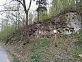 Bývalý lom s pískovcovými sloupky