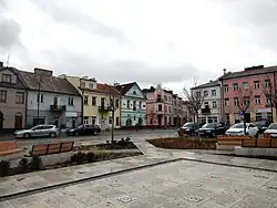Náměstí 15. srpna v centru Płońsku