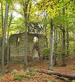 Ruiny kaple svaté Máří Magdaleny v PR Malý Blaník