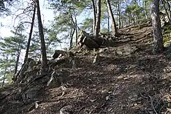 Fotografie na příkrý svah v rezervaci