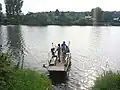 Přívoz od Kazína do osady Pod Kazínem v Černošicích-Dolních Mokropsech