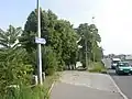 Přístupová cesta na zlíchovské straně