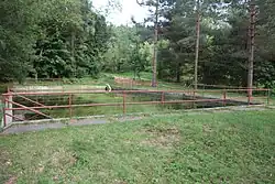 Bývalé koupaliště v Přebytku, kde potok začíná