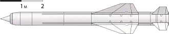 Nákres střely P-800 Oniks