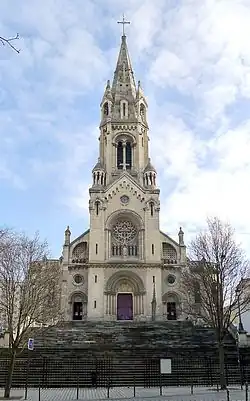 Kostel Notre-Dame-de-la-Croix de Ménilmontant (únor 2011)