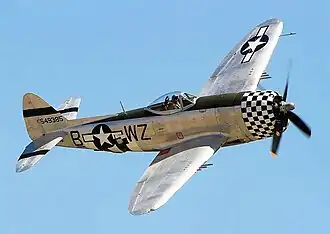 P-47 Thunderbolt na leteckém dnu Chino Airshow 2014