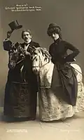 Poručík Lövenprup se svou ženou, Studentská revue, 1909