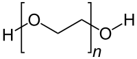Strukturní vzorec polyethylenglykolu