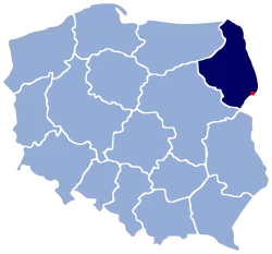 Bělověž na mapě