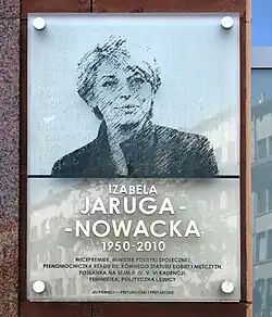Pamětní deska ve Varšavě (Ulice Bracka)