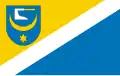 Żabno – vlajka