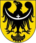 znak Dolnoslezského vojvodství odvozený od znaku slezských Piastovců