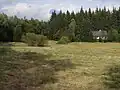 Samota v údolí Tiché říčky, v popředí území přírodní památky