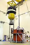 Třetí stupeň rakety PSLV.