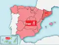 Regionální koalice Socialistické strany (PSOE).